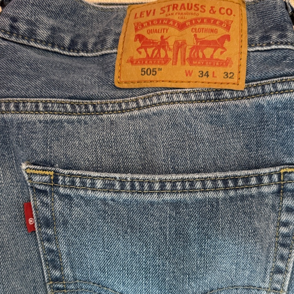 Levi's Men’s Straight Jeans in Light Blue Denim